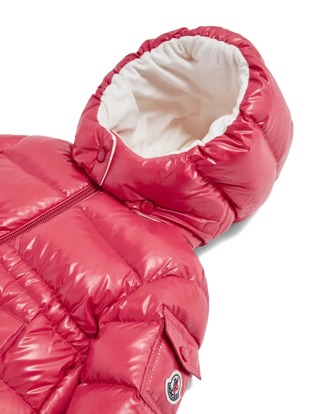 Moncler Enfant Jack met capuchon Roze