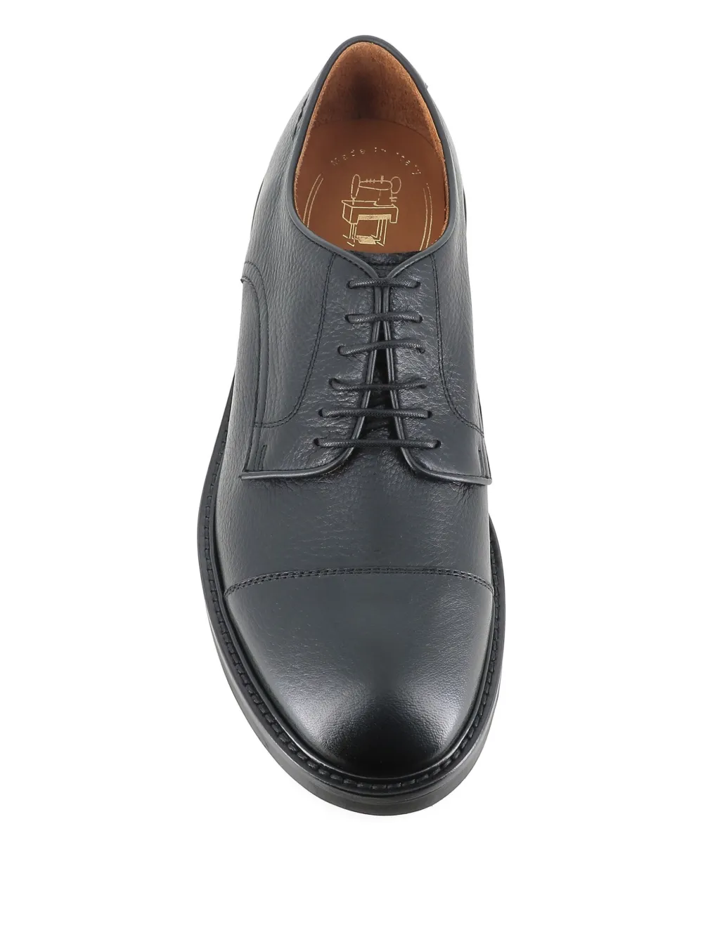 Alexander Hotto Leren Oxford schoenen met neusdetail BLACK