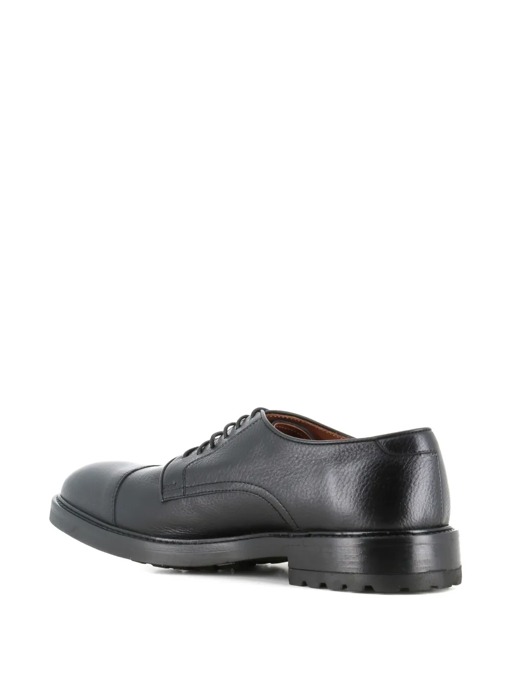 Alexander Hotto Leren Oxford schoenen met neusdetail BLACK