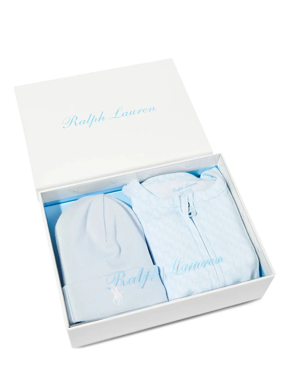 Polo Ralph Lauren Logo-print Babybrow Set In Brown