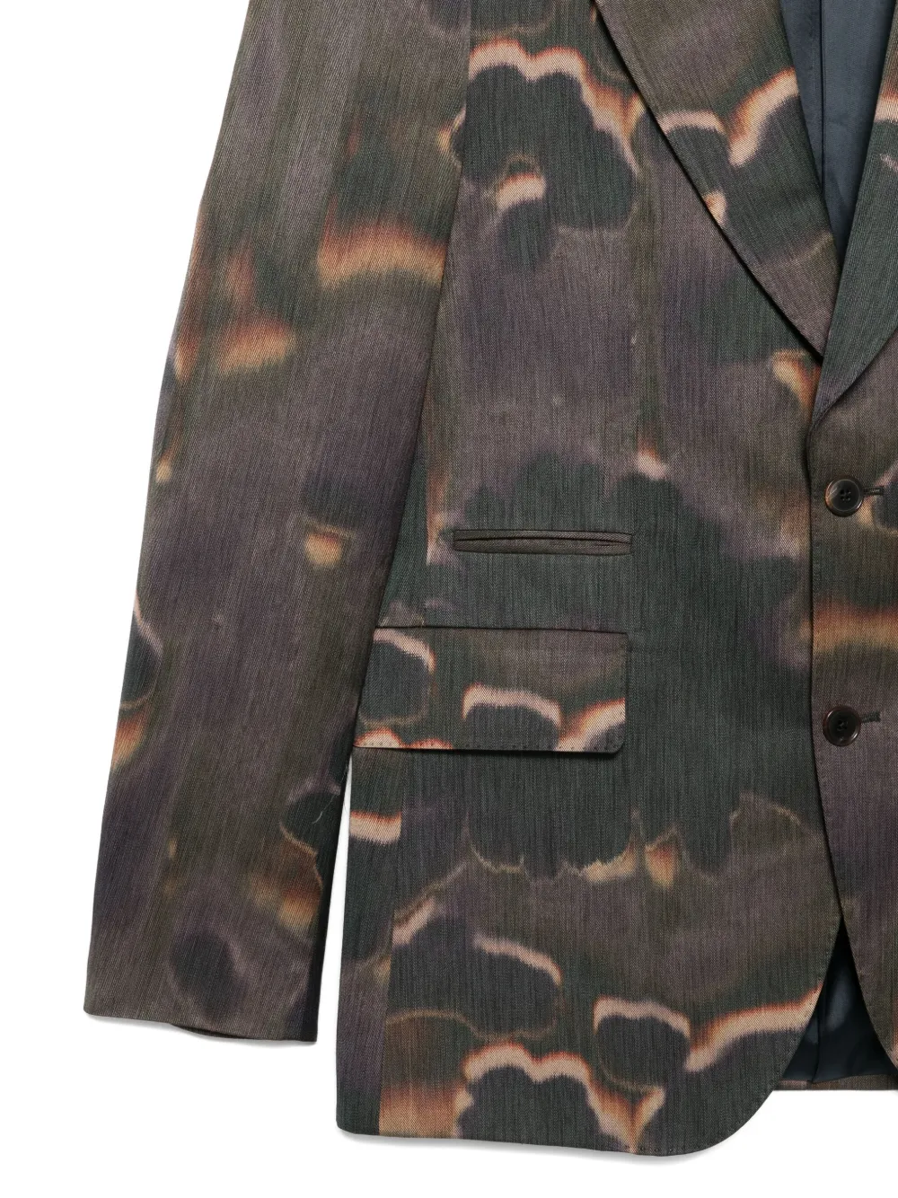 Paul Smith abstract-print blazer Grijs