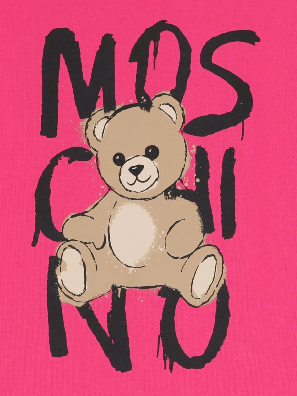 Moschino Kids T-shirtjurk met logo Roze