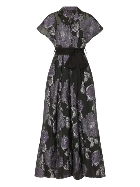 Temperley London  Bridget Gown floral-print belted midi dress
