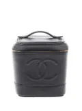 CHANEL Pre-Owned 1997-1999 CC Caviar Case vanity bag - Black