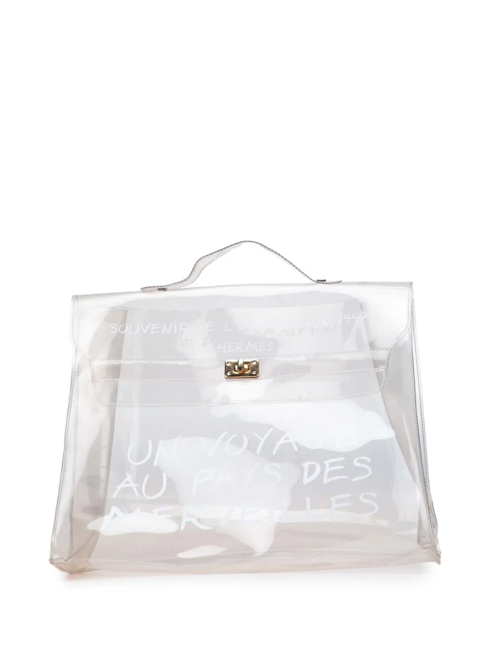 Hermès Pre-Owned 1997 Vinyl Souvenir De L Exposition Kelly handbag | White | Image 1