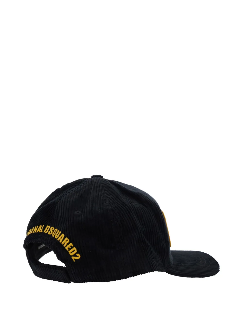 DSQUARED2 Souvenir From Canada corduroy patch baseball cap - Zwart