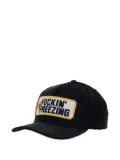 DSQUARED2 Souvenir From Canada corduroy patch baseball cap - Black