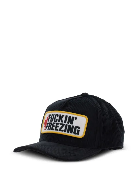 DSQUARED2 Souvenir From Canada corduroy patch baseball cap