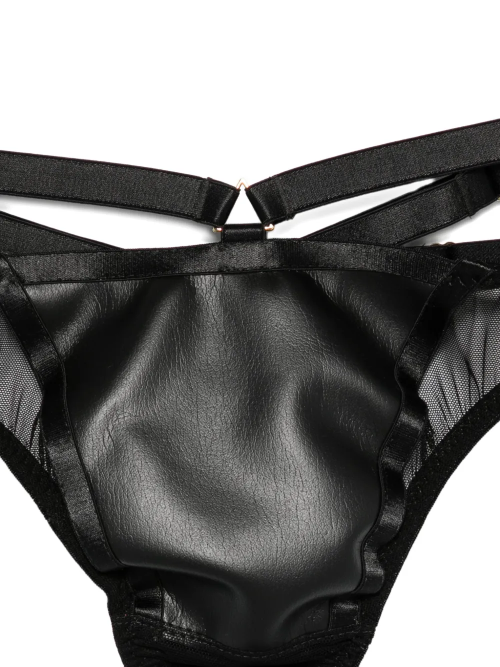 Something Wicked Mia Strappy Panelled Thong In Black