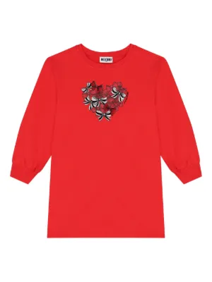 Moschino Kids ロングスリーブ ワンピース | レッド | FARFETCH JP