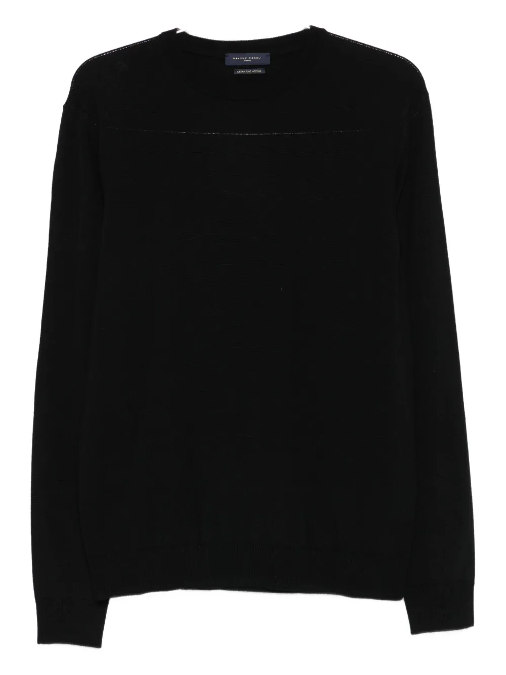 Daniele Fiesoli Crew-neck Wool Sweater In Black
