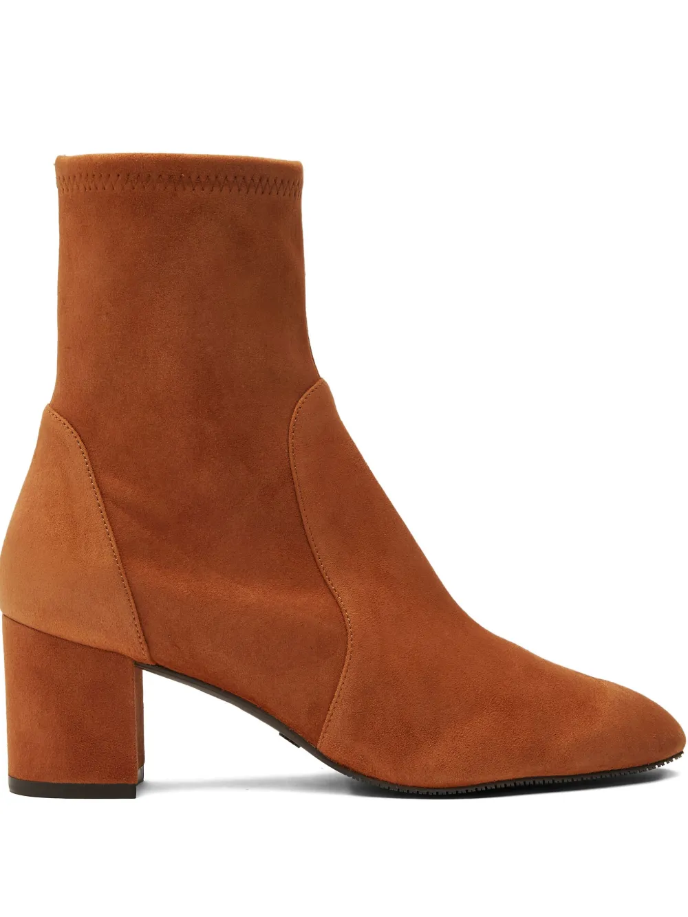 Stuart Weitzman Ankle boot Yuliana com stretch e salto 60mm | Marrom | Image 1