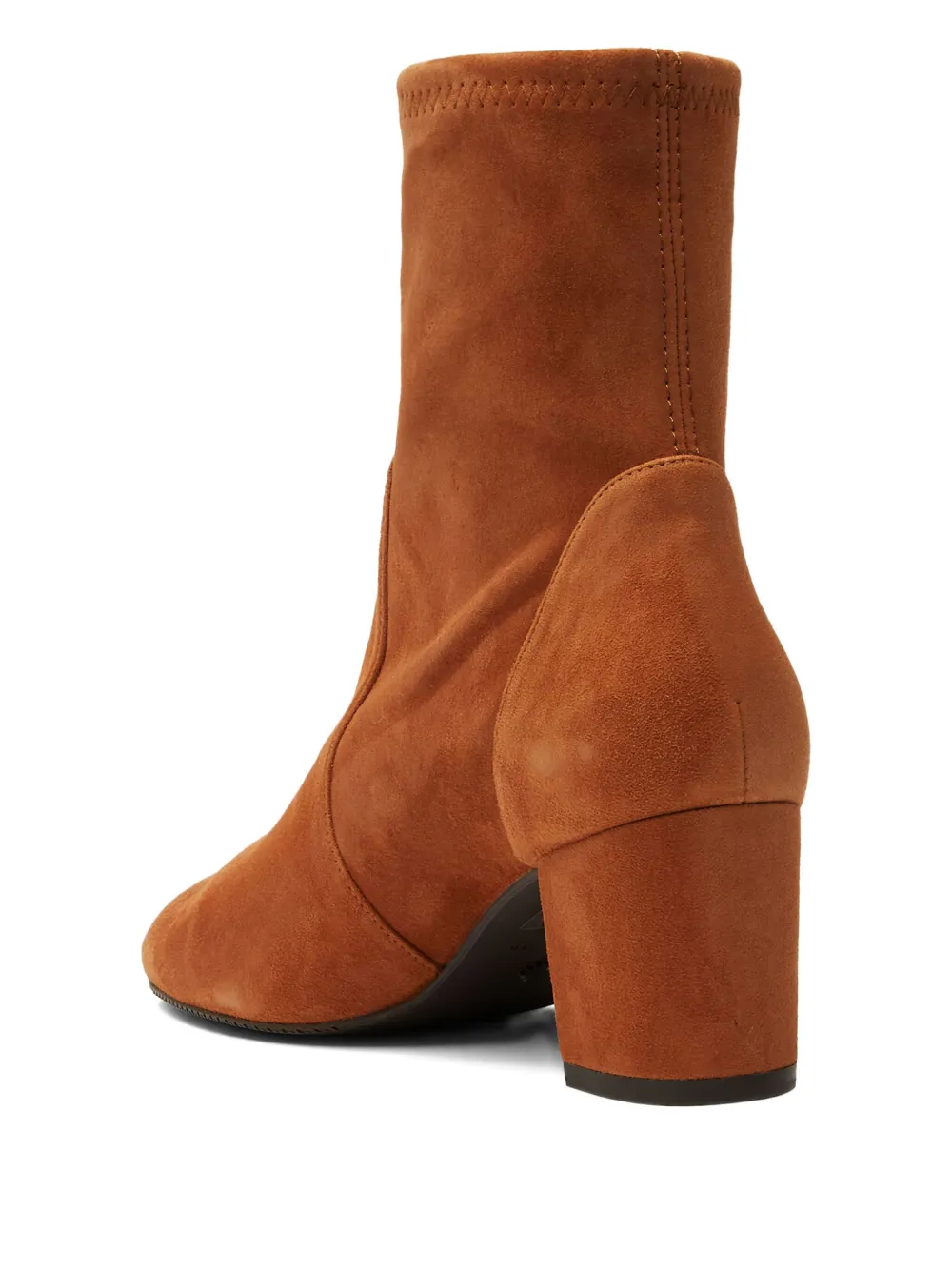 Stuart Weitzman 60 mm Yuliana stretch enkellaarzen Bruin