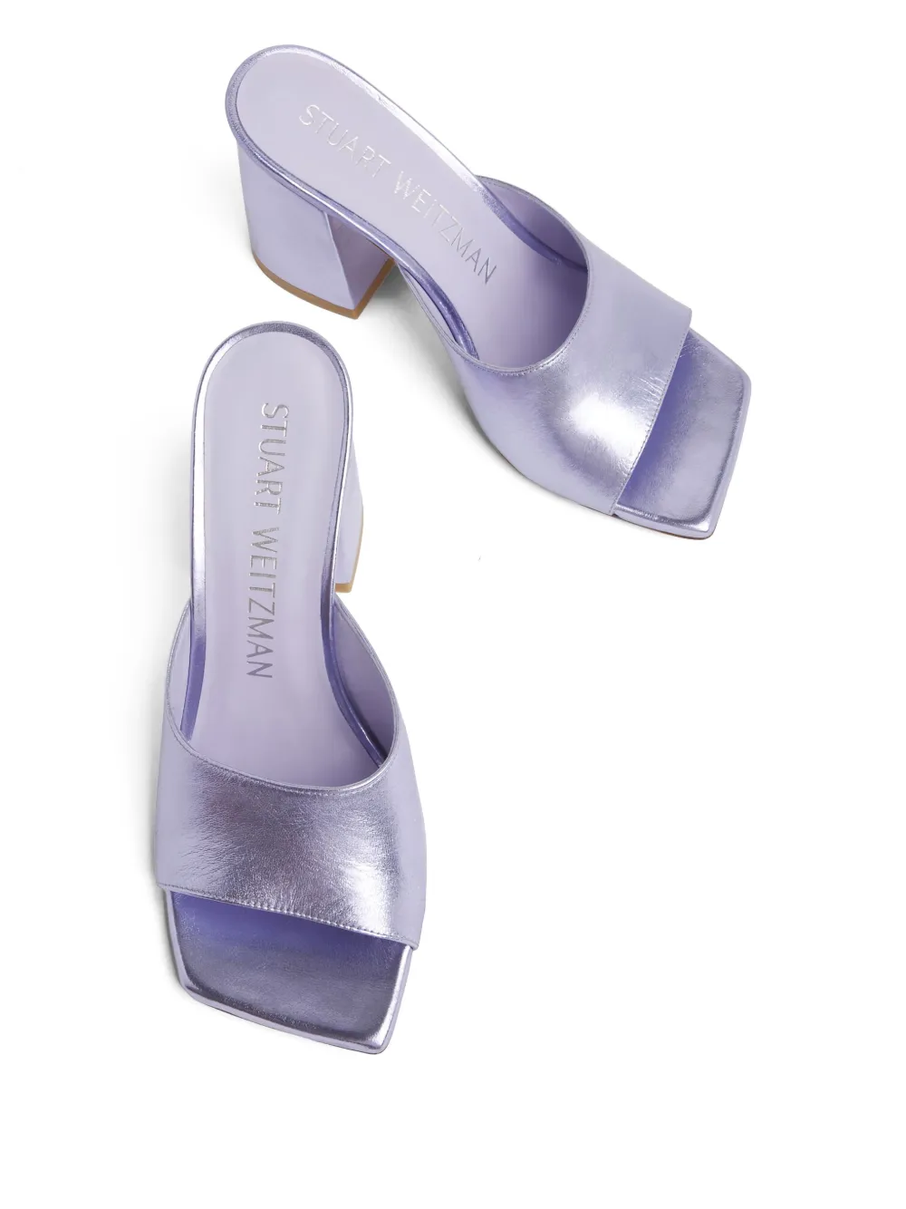 Stuart Weitzman Tia 85 mm muiltjes Paars