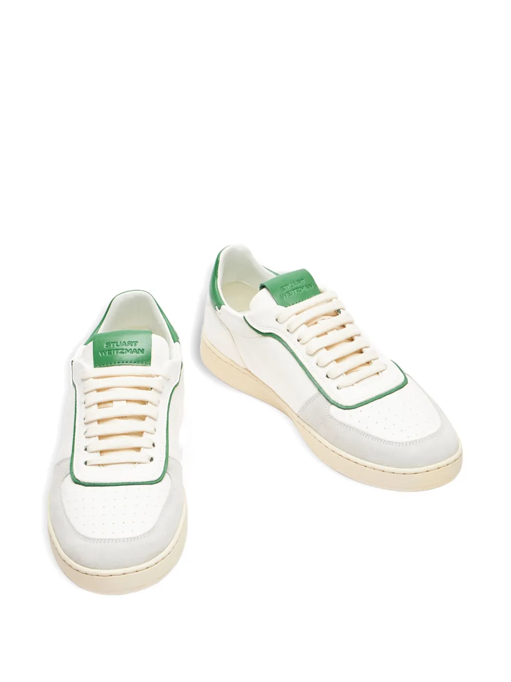 Stuart Weitzman Geperforeerde derby sneakers Wit