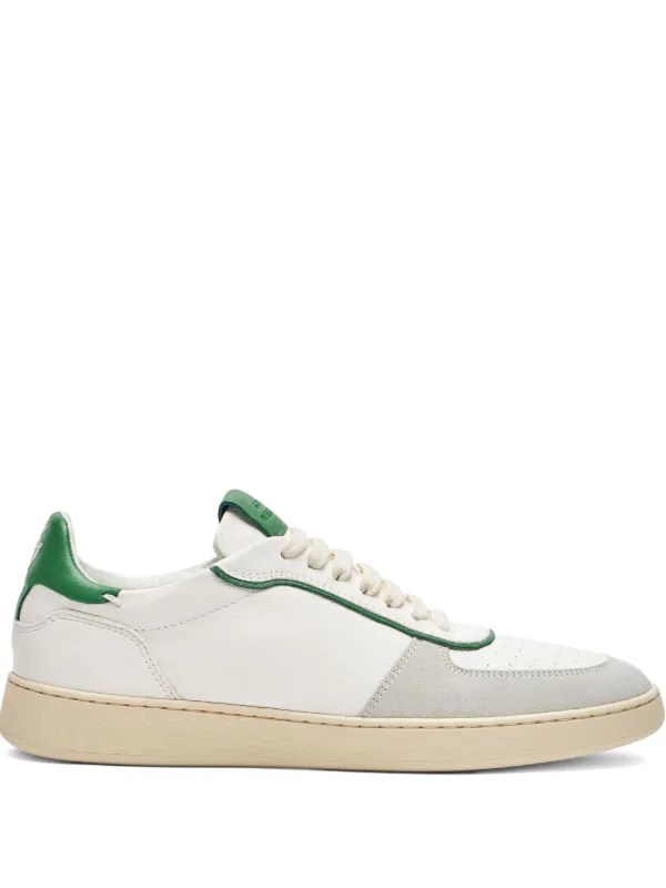 Stuart Weitzman Perforated Derby Sneakers in White