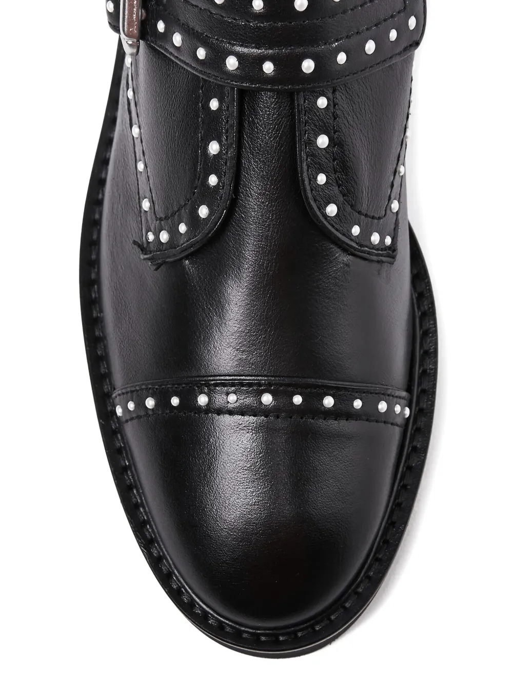 Stuart Weitzman Jesse Lift Studded Ankle Boots In Animal Print