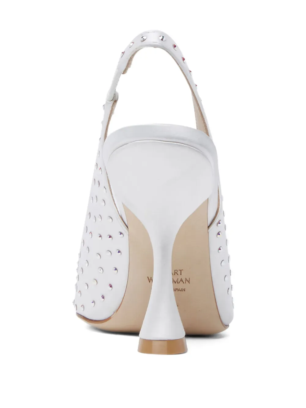 Stuart Weitzman 100 mm Glam Xcurve pumps Wit