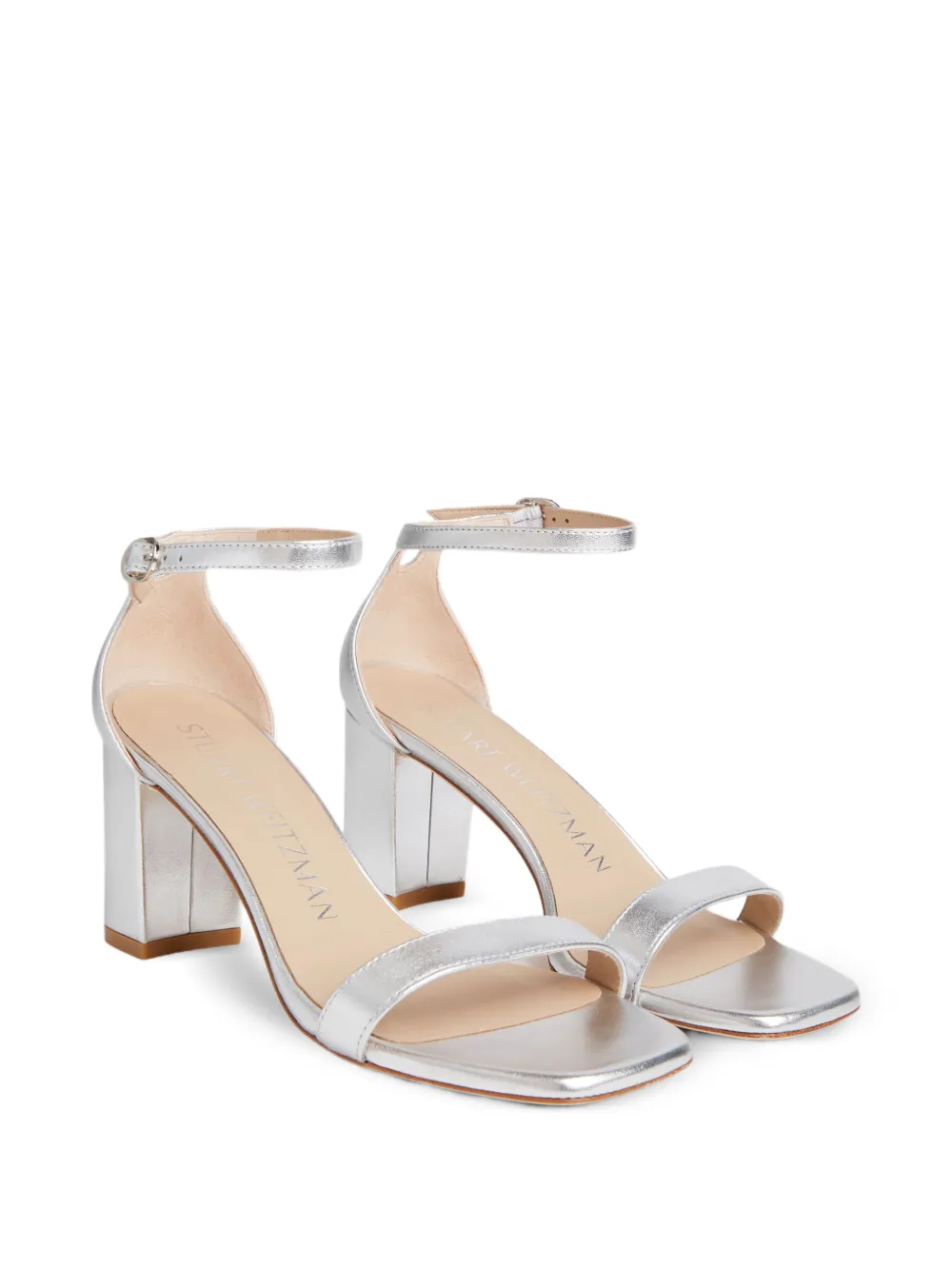 Stuart Weitzman 75mm metallic sandals | Heeled Sandals | Image 2