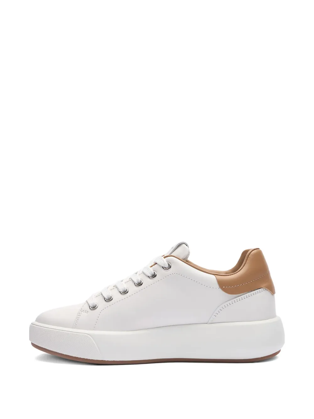 Stuart Weitzman Sw Pro Logo Lace-up Sneakers In White