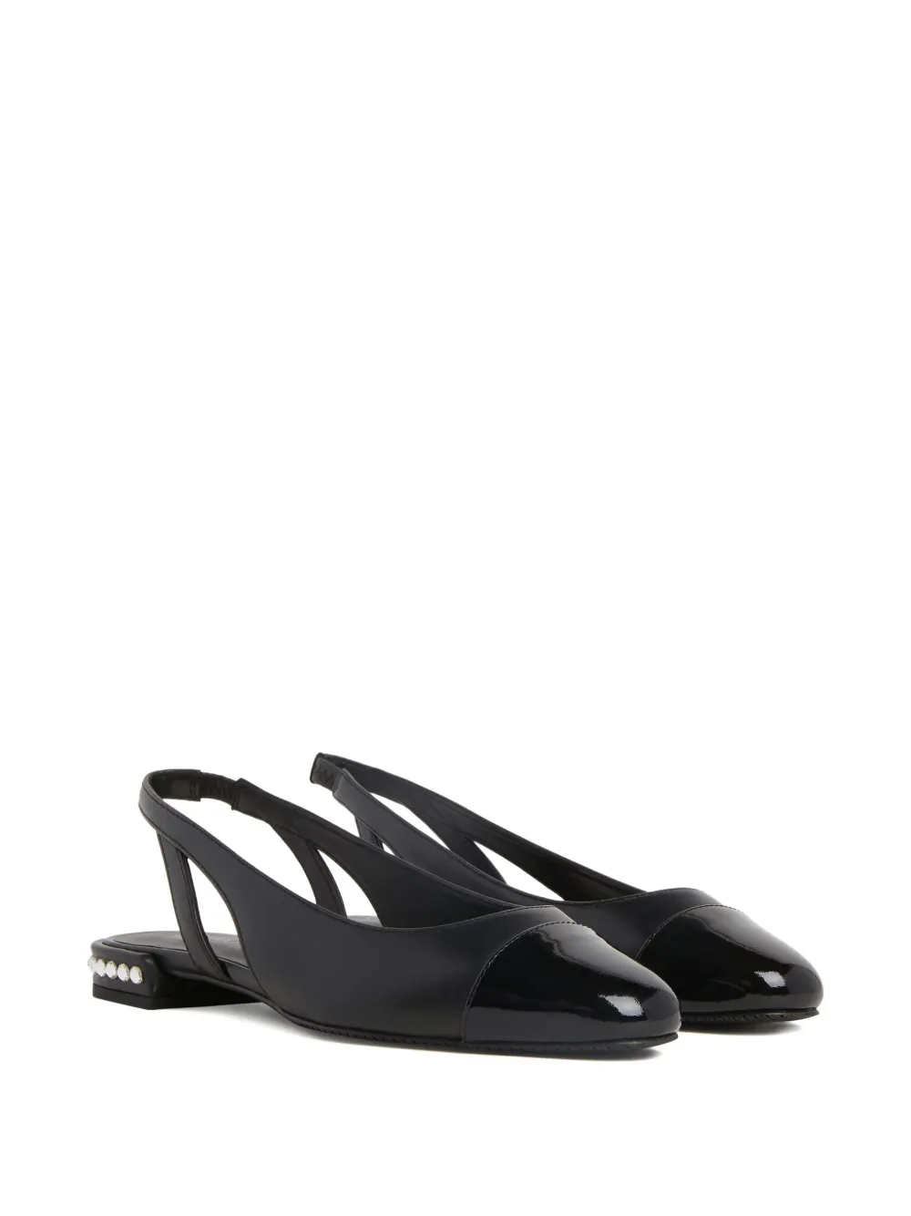 Stuart Weitzman Crystal Slingback In Black