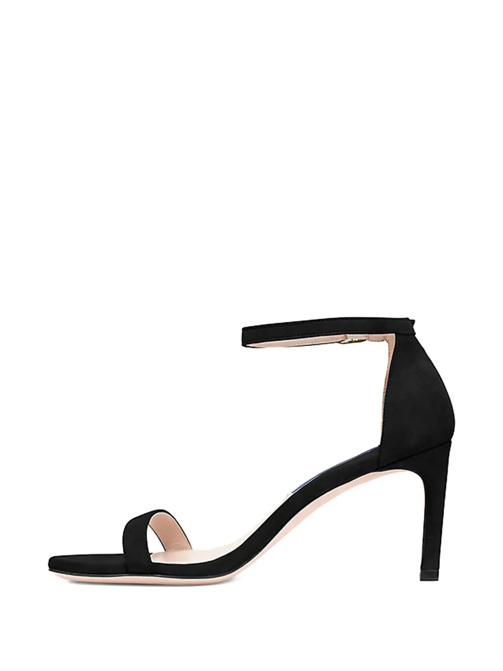 Stuart Weitzman 80mm Nunakedstraight Ankle-strap Sandal In Black
