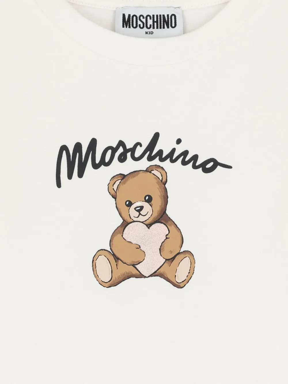 Moschino Kids T-shirt met lange mouwen en logo Wit