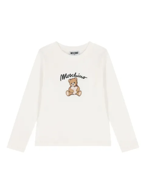 Moschino Kids T-shirt a maniche lunghe con logo
