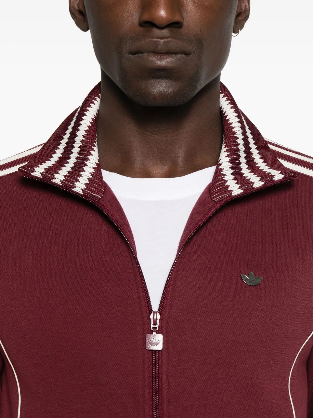 adidas Sportjack met logo Rood