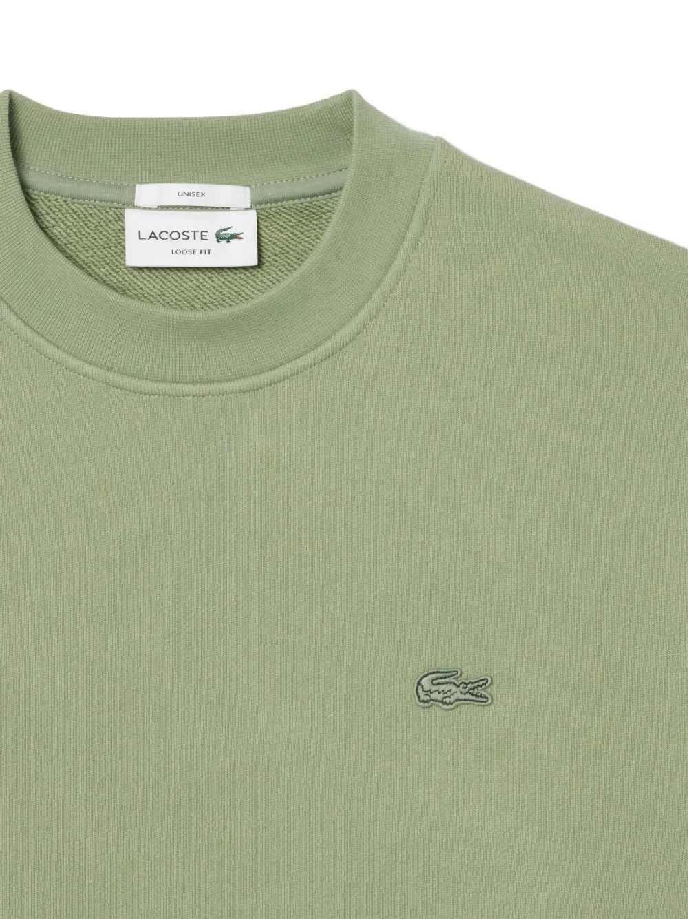 Lacoste embroidered-logo sweatshirt Groen