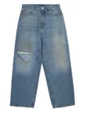 VETEMENTS distressed baggy jeans - Blue