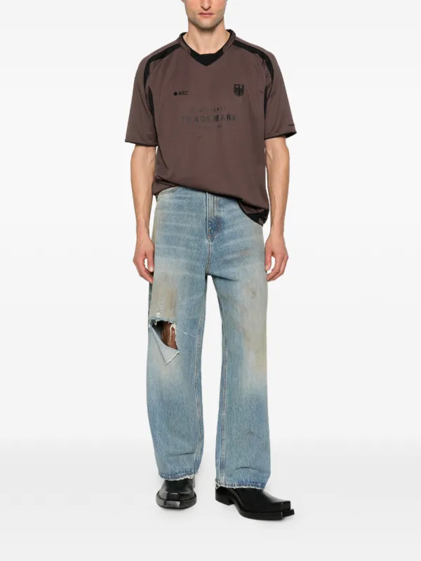 VETEMENTS Distressed Baggy Jeans | Blue | FARFETCH