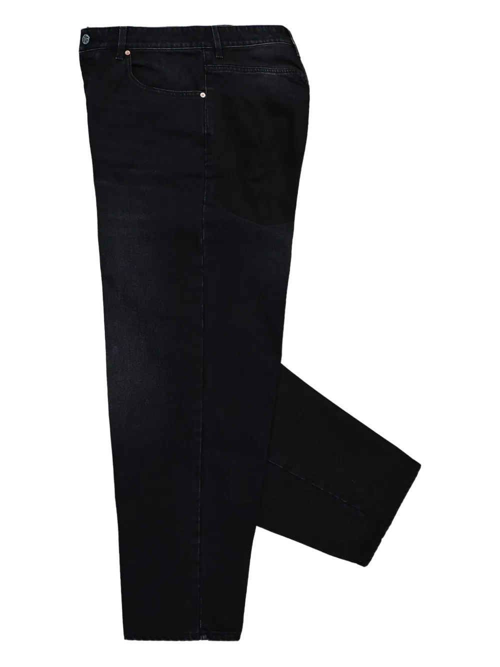 VETEMENTS Anarchy cropped jeans met geverfd effect Zwart