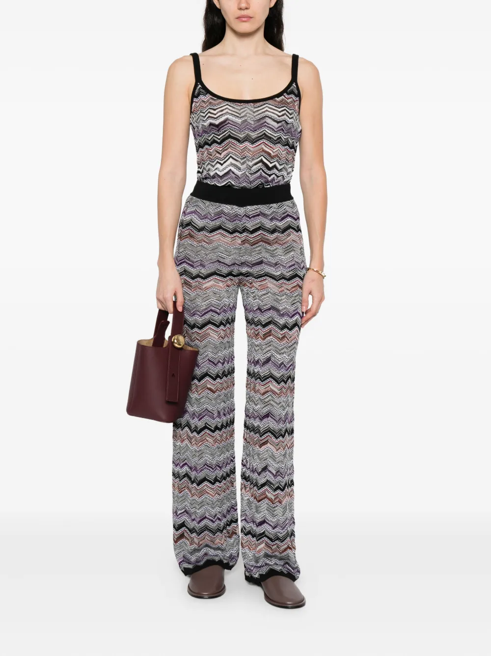Missoni Gebreide tanktop Zwart