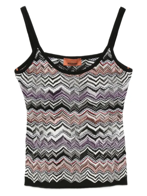 Missoni zigzag-woven tank top