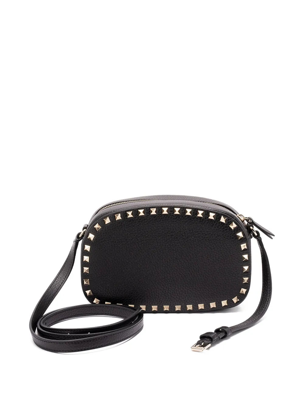 Valentino Garavani Rockstud leren mini-crossbodytas Zwart
