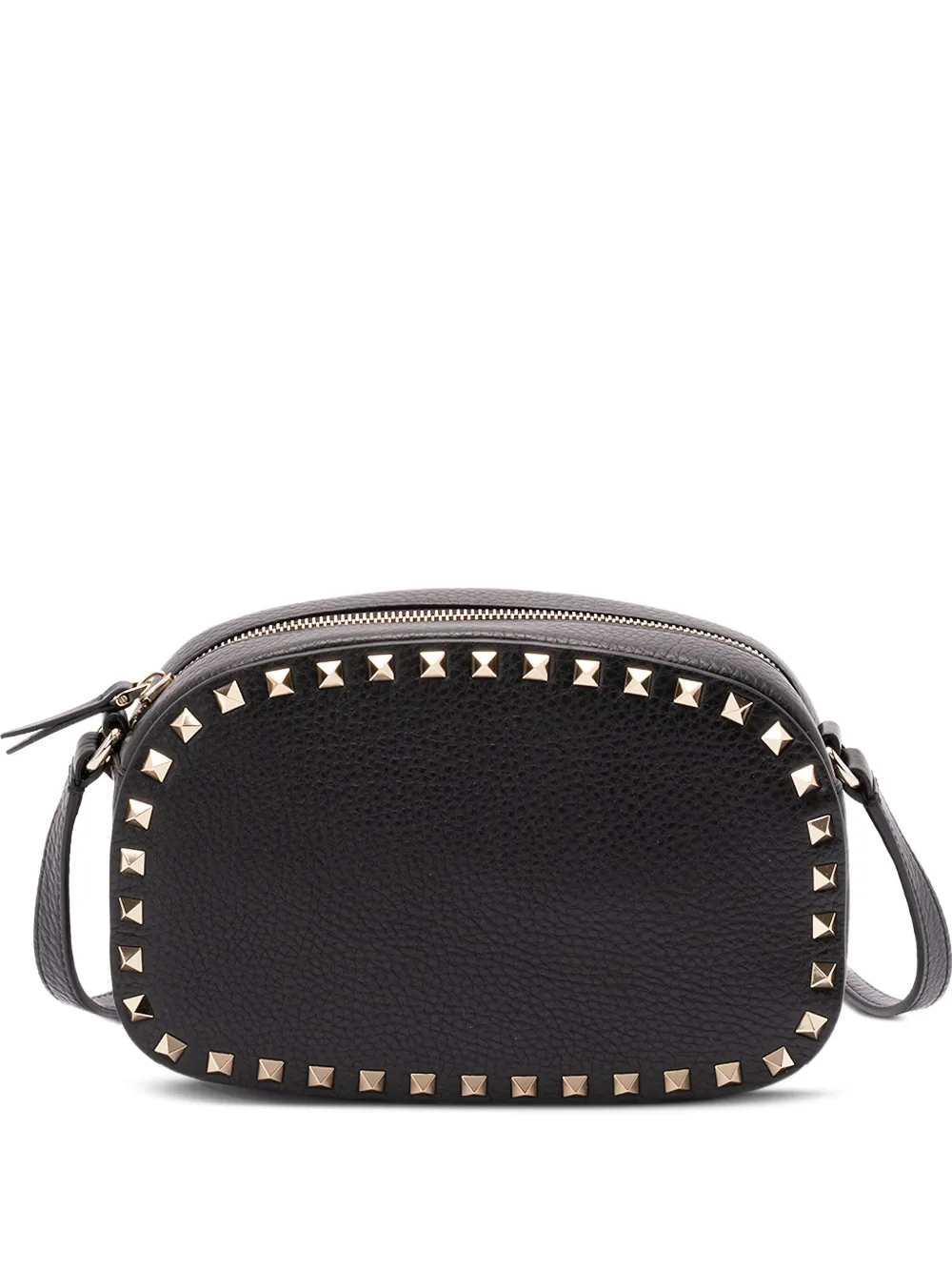 Valentino Garavani Rockstud leren mini-crossbodytas Zwart