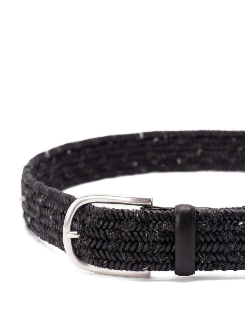 Orciani braided leather belt - Grijs