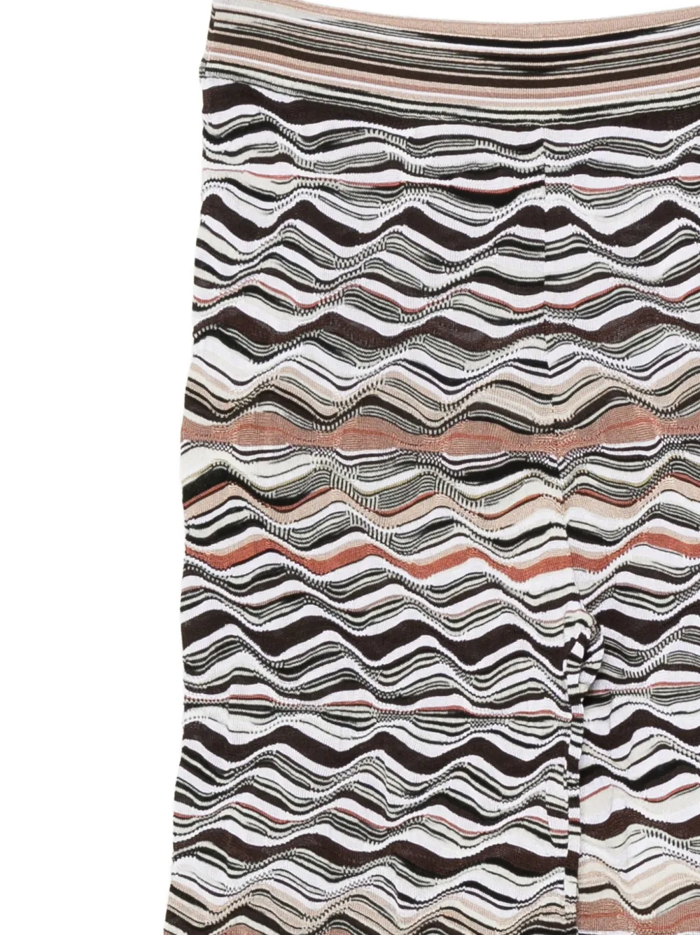 Missoni Wave-pattern Straight-leg Trousers In Multi
