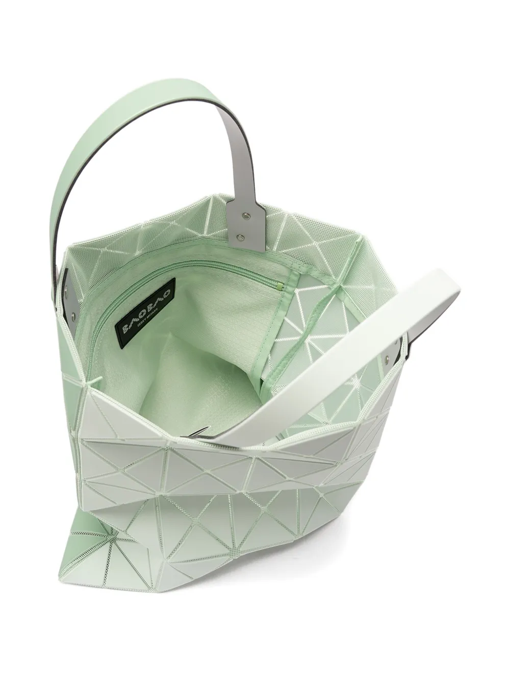 Bao Bao Issey Miyake Geometric-pattern Tote Bag In Green