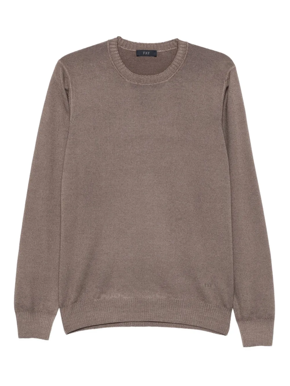 Fay crew-neck wool sweater | Neutrals | Image 1