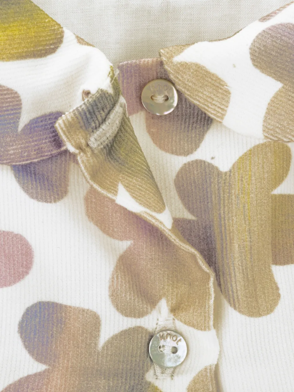 Knot Belle jurk met bloemenprint Wit