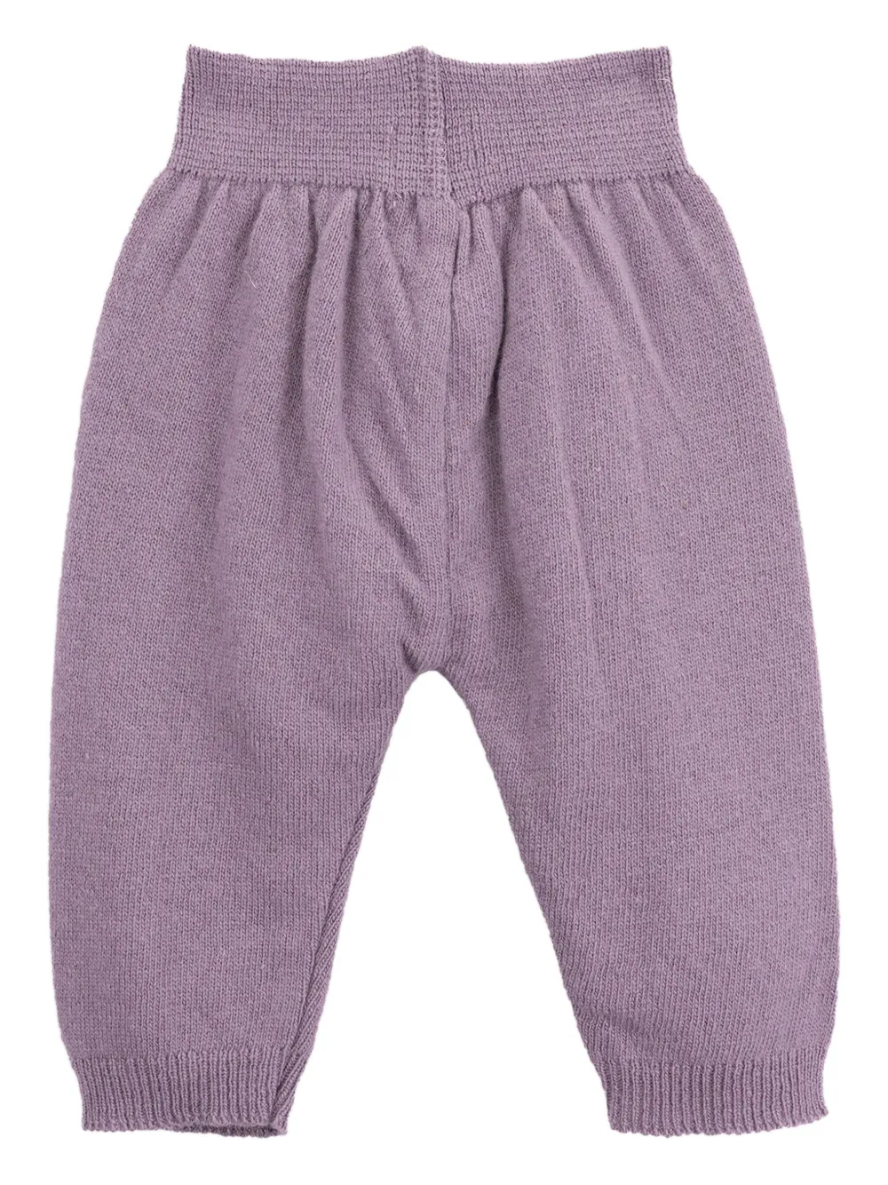 Knot Jeth Knitted Elastic-waist Trousers In Purple