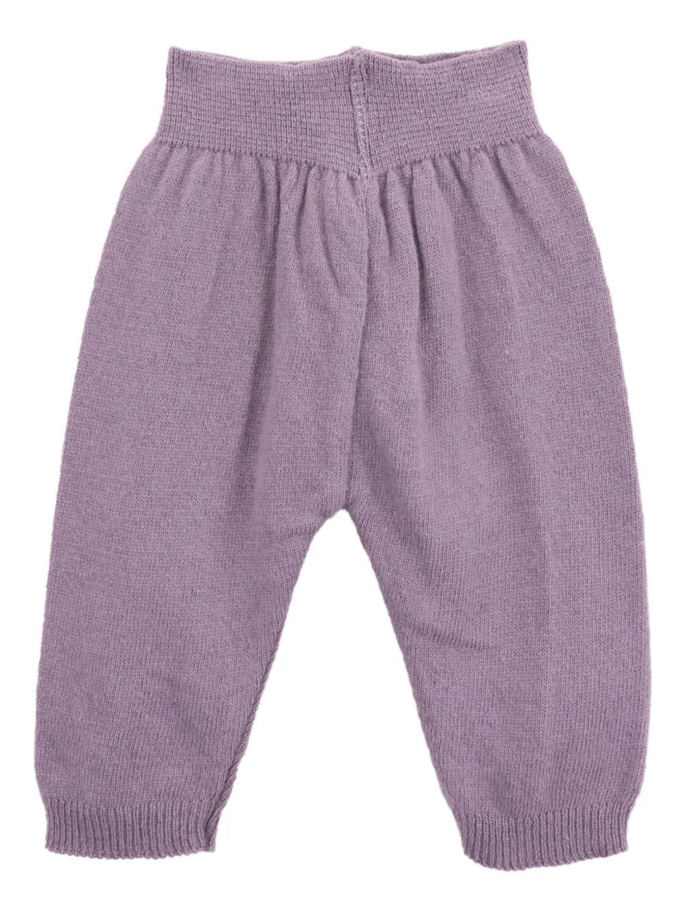 Knot Jeth Knitted Elastic-waist Trousers In Purple