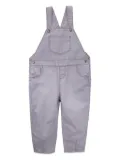 Knot button-fastening overalls - Blue