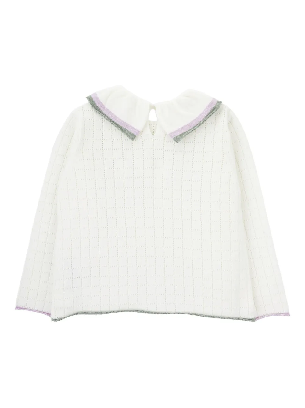 Knot Snowie Moon grid-knit sweater | Girls Jumpers & Knitwear | Image 2