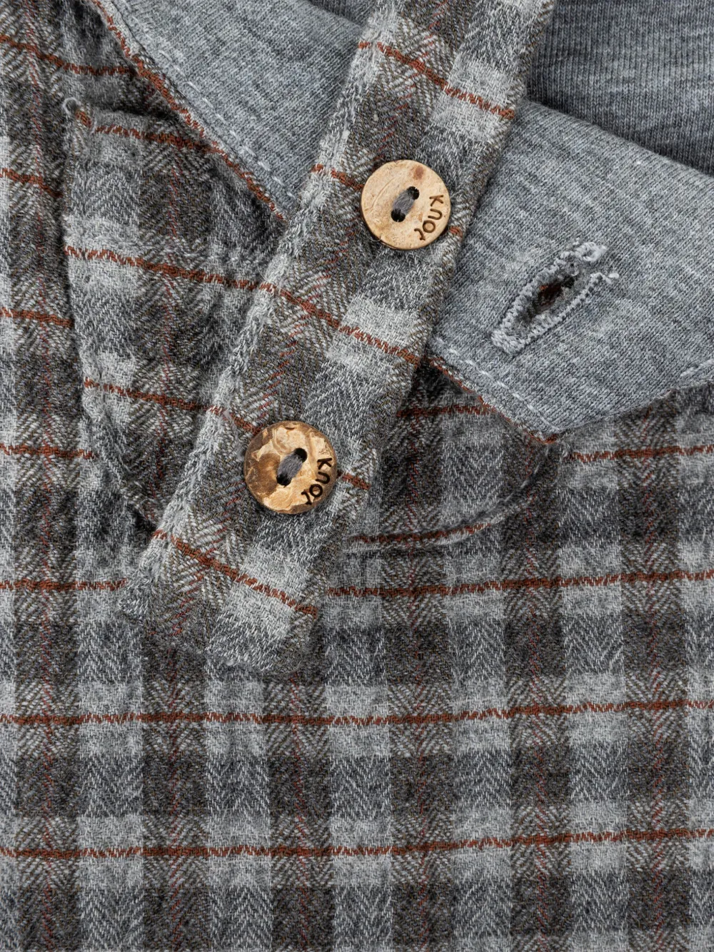 Knot Salvatore geruite overall Grijs