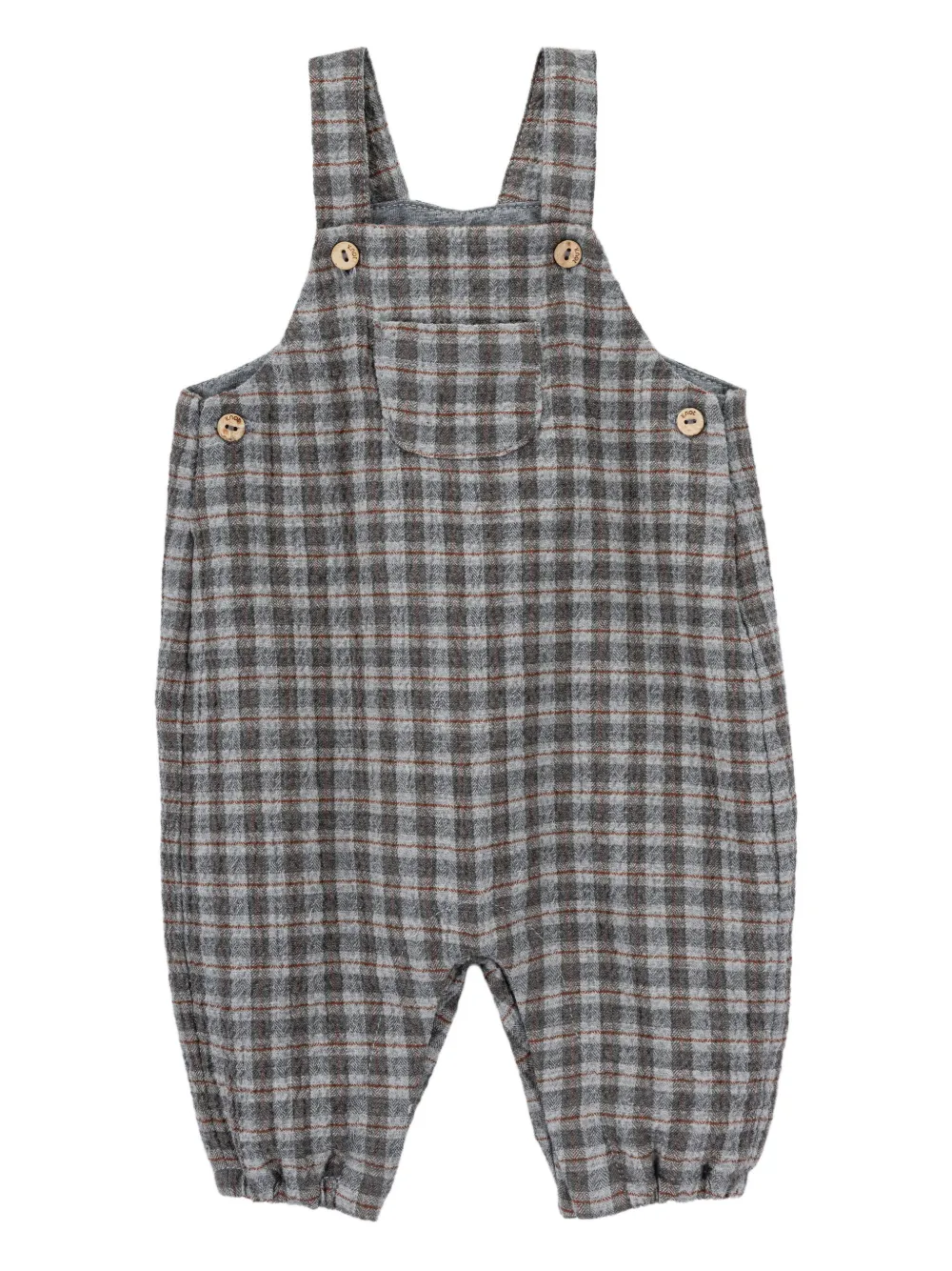 Knot Salvatore checked overalls | Grey | Image 1