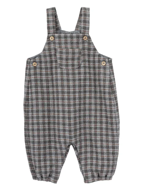 Knot Salvatore checked overalls
