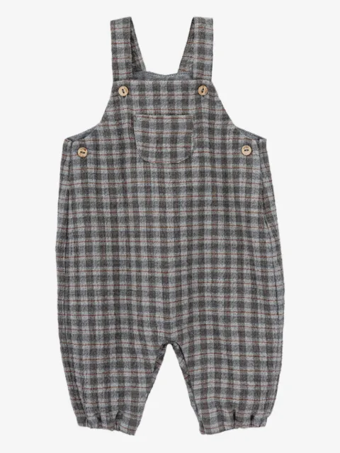 Knot Salvatore checked overalls
